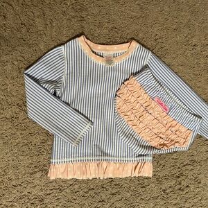 Rufflebutts 3T rash guard and bottoms
